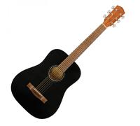 Fender FA-15 3/4 Steel Black Acoustic Guitar with Gig Bag