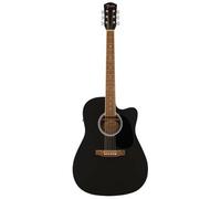 Fender FA-25CE Dreadnought Acoustic Guitar, Walnut Fingerboard, Black