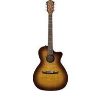Fender FA-345CE Auditorium Electro Acoustic Guitar, 3-Tone Tea Burst finish.