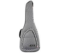 Fender FE620 Electric Guitar Gig Bag, Wavy Checkerboard | Padded electric guitar bag, multiple storage pockets, carry straps, stylish checkerboard design, ideal for gigging musicians
