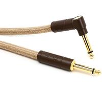 Fender® Festival - Hemp Instrument Cable - 18.6 ft (5.5m) - STR/ANG - Natural