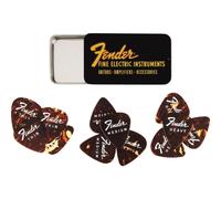 Fender Fine Electric Pick Tin Picks in Collector's Tin - Pack of 12 -