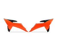 UFO Radiator Scoops For KTM SX 300 2025-2026 - Black/Fluorescent Orange