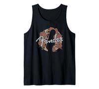 Fender Floral Circle Guitar Silhouette Tank Top