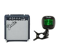 Fender FT-1 Pro Clip-On Tuner Gen 1 & Frontman 10G 10W Combo Amp Bundle - For Electric, Acoustic, Bass Guitars & Ukuleles, Small Practice Amplifier, Black/Silver