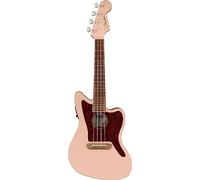 Fender Fullerton Jazzmaster® Uke, Walnut Fingerboard, Tortoiseshell Pickguard, Shell Pink