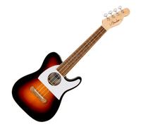 Fender Fullerton Tele Uke WN White Pickguard 2-Color Sunburst Electro-Acoustic Concert Ukulele