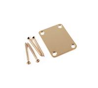 Fender Genuine Replacement neck plate, guitar and bass, no logo, Gold
