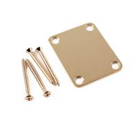 Fender Genuine Replacement neck plate, guitar and bass, no logo, Gold