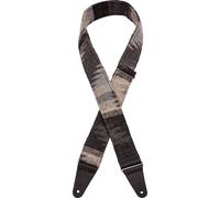Fender Grey Aztec Woven Guitar Strap, Made in USA, Leather Ends