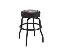 Fender Guitars and Amps Barstool with Pick Pouch, 24 Inch, Foam Padded, Black, Gift for Guitar Fans