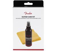 Fender Guitar Care Kit, includes Instrument Polish and Microfiber Cloth - American Professional Guitar Polish (118 ml) and 16" x 16" Microfiber Cloth