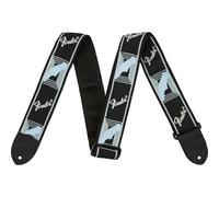 Fender Guitar Strap Monogrammed 2'' Black / Light Grey / Blue
