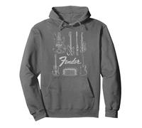 Fender Guitars & Amp Logo Pullover Hoodie, Adult Unisex, Asphalt Grey, XX-Large