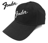 Fender Classic Logo Strapback Baseball Cap Fender Black One Size