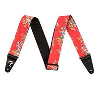 Fender® Hawaiian Guitar Strap Guitar Strap Width 5 cm Length 86-150 cm Red Floral
