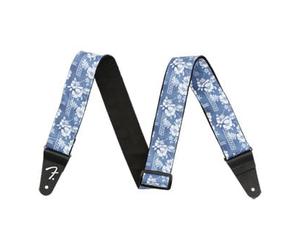 Fender Hawaiian Strap, 2", Blue Floral