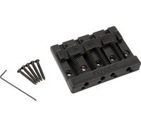 Fender HiMass 4-String Bass Bridge Assembly With Brass Saddles Black
