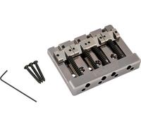Fender HiMass String-Through 4-String Bass Bridge Assembly With Brass Saddles Black Chrome