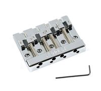 Fender® HiMass™ 4-String Bass Bridge Assembly With Zinc Saddles, Chrome