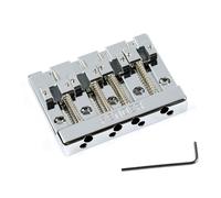 Fender HiMass 4-String Bass Bridge Assembly With Zinc Saddles, Chrome
