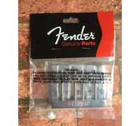 Fender HiMass Jazz & P-Bass Bass Bridge, 4-String with Brass Saddles in Chrome