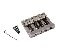 Fender HiMass String-Through 4-String Bass Bridge Assembly With Brass Saddles Black Chrome