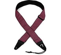 Fender© Houndstooth Jacquard Strap - 2" Wide - Pink