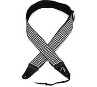 Fender© Houndstooth Jacquard Strap - 2" Wide - White
