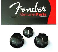 Fender Jazz Bass (& Mustang Bass) Replacement Knob Set (for USA Solid Shaft)