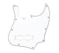 Fender Jazz Bass Pickguard 10-Hole Mount w/ Truss Rod Notch W/B/W
