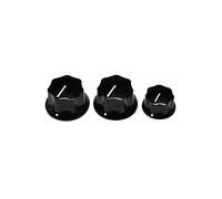 Fender Jazz Bass Knobs 2 Large 1 Small Black