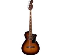 Fender Kingman Acoustic Bass Guitar, Walnut Fingerboard, Shaded Edge Burst | Built-in Fishman pickup for live performance, scalloped X-bracing, walnut fingerboard, black pickguard, natural resonance