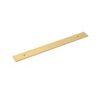 Fender Knurled / Linea, Back Plate, 160mm Centres, Solid Brass, Satin Brass, Pack Of 2