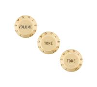 Fender Left Handed Stratocaster Control Knobs Set of 3 (Aged White)