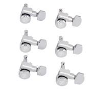 Fender Locking Tuners for Stratocaster/Telecaster, Staggered Electric Guitar Tuning Machines, 18:1 Gear Ratio, Polished Chrome