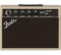 Fender Mini '65 Twin Amp Portable Practice Guitar Amp, Blonde | Compact electric guitar amp, classic '65 Twin tone, battery-powered, home practice, travel-friendly, iconic Fender sound