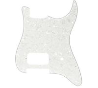 Fender Modern Pickguard, Single Humbucker Stratocaster, 11-Hole - White Moto