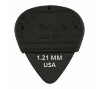 FENDER MOJO GRIP GUITAR PICKS DELRIN 351 SHAPE EXTRA HEAVY 1.21MM BLACK - 3 PACK
