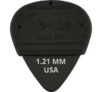 Fender® Mojo Grip Picks - Pack of 3 - Dura-tone Delrin 351-1.21 mm - Pack of 3 - Thickness: 1.21 mm - Colour: Black