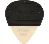 Fender® Mojo Grip Picks - Pack of 3 - Dura-Tone Delrin 351 - .71 mm - Olympic White