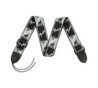 Fender Black Grey and Dark Grey Mono Strap