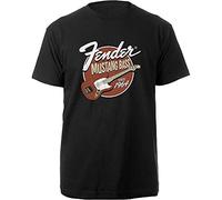 FENDER - MUSTANG BASS BLACK T-Shirt Small