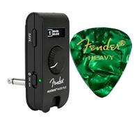 Fender Mustang Micro Plus Guitar Amp with Premium Celluloid Picks Heavy Green 12-Pack