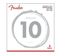 Fender Original 150 Guitar Strings, Pure Nickel Wound, Ball End, 150R .010-.046 Gauges, 3-Pack