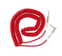 Fender Original 30ft Coil Straight/Angle Instrument Cable Fiesta Red