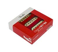 Fender Original '57/'62 Strat Pickup Set, Vintage Single Coil, Aged White | 3x vintage single coil pickups, authentic '50s/'60s Strat tone, aged white covers, Stratocaster fit, blues & rock