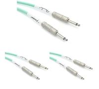 Fender Original Series Instrument Cable - 18.6 Inch - Surf Gre (Pack of 3)
