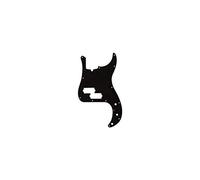 Fender P Bass Pickguard, 3-Ply Black, 13-Hole, Truss Rod Notch | Genuine Fender replacement scratch plate, fits Precision Bass, 3-ply black, 13-hole, truss rod notch, direct drop-in fit