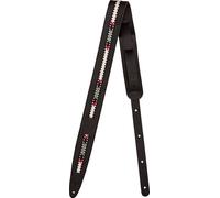 Fender Paramount Guitar Strap in Black, Full Grain Leather Strap, Made in USA